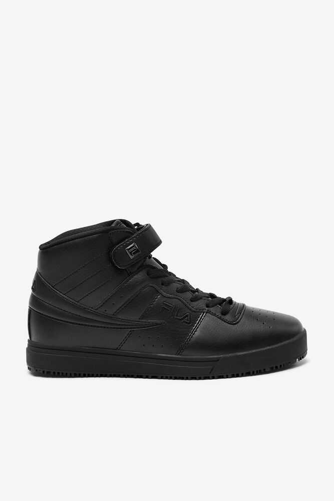 Fila Vulc 13 Slip Resistant Black Work Shoes Mens - NZ 78620-TVOF